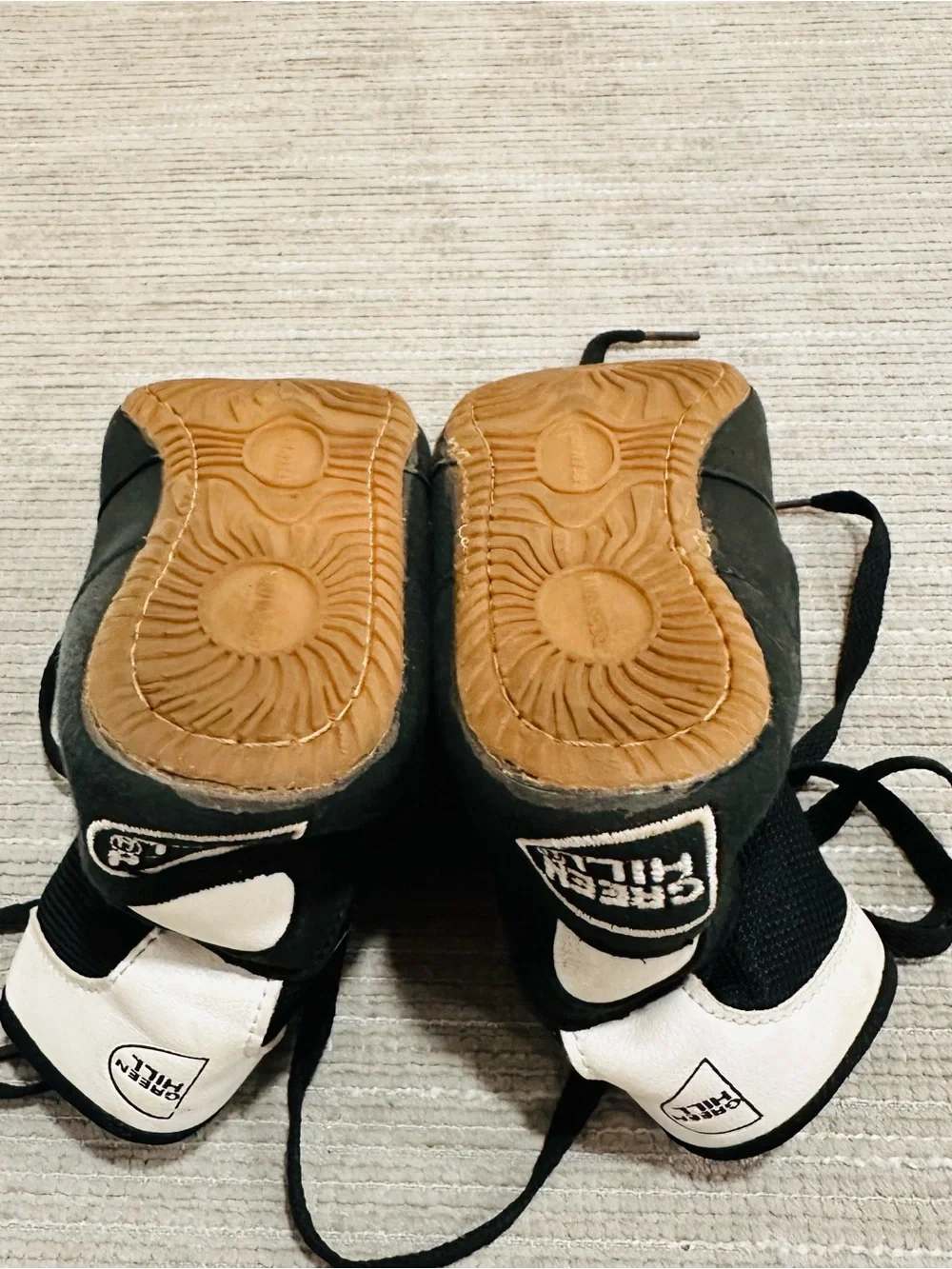 Green Hill Wrestling Shoes Black White High Top Sambo MMA Boots EUR 34 US 4.5